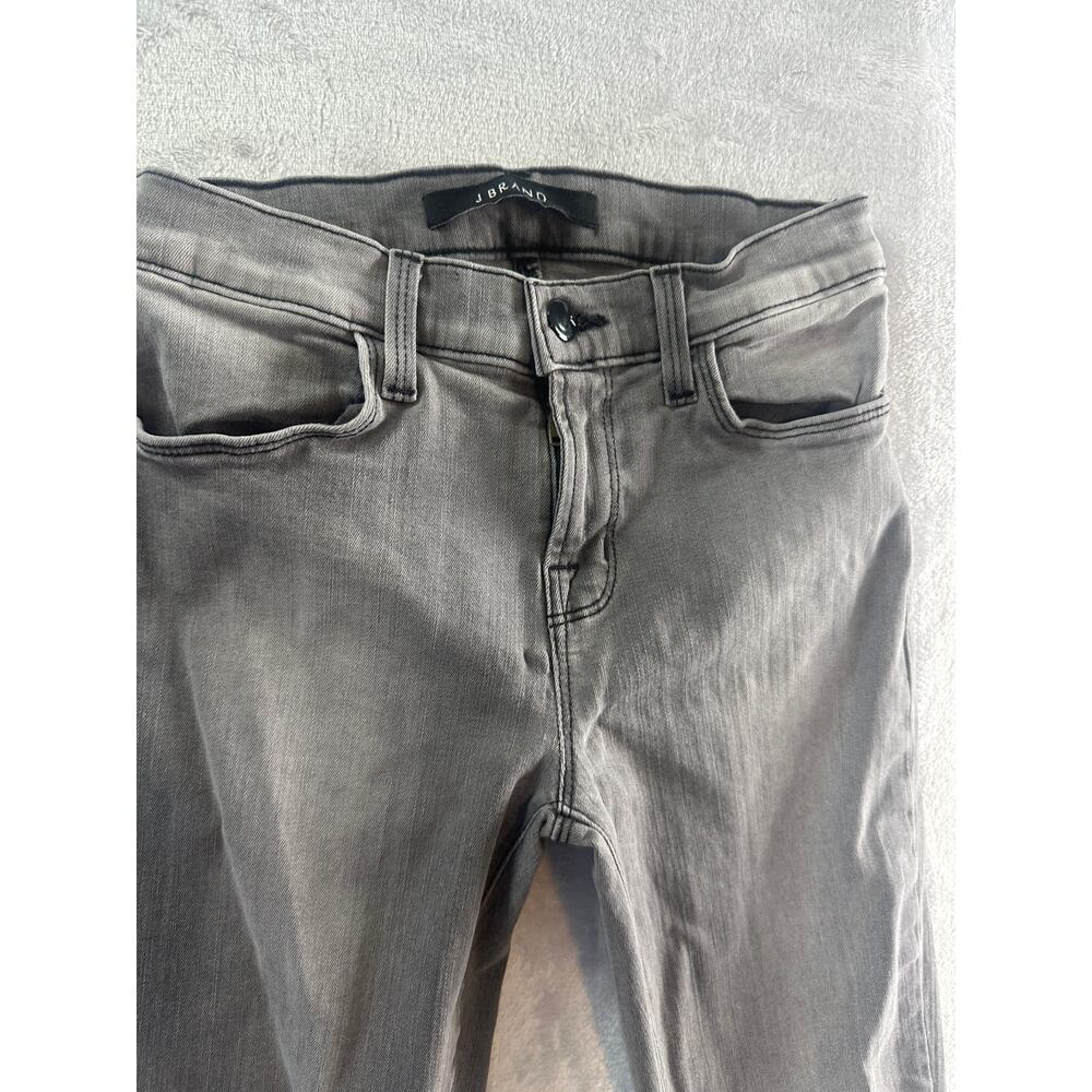 J Brand Super Skinny Onyx Gray Jeans - Size 26 - Premium Stretch Denim - Picture 8 of 10